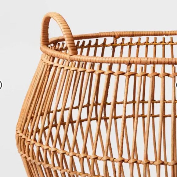 Round Decorative Baskets Natural - Storage *NEW* - Picture 2 of 2